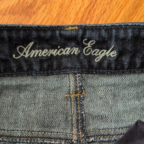 American Eagle Dark Blue Jean Shorts - Picture 3 of 4